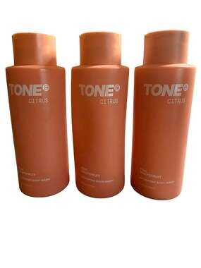 TONE Citrus Pink Grapefruit Hydrating Body Wash - 500ml (Set of 3)